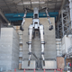 Image for article titled Watch A Life-Sized Gundam's Skeleton Legs Move